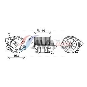 CITROËN Kühlerlüfter von AVA COOLING SYSTEMS