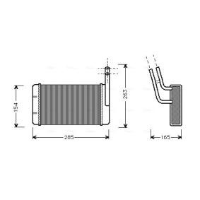 Compre Radiador de calefacción de AVA COOLING SYSTEMS online para Transit Mk3 Furgoneta (E, VE64) a precios moderados