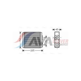 Acquista Radiatore riscaldamento da AVA COOLING SYSTEMS online per Strada Pick-up (278_) a prezzi moderati