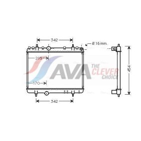 Achetez des Radiateur du moteur AVA COOLING SYSTEMS HD2027 à prix pour 222,02 €