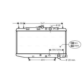 Achetez des Radiateur du moteur AVA COOLING SYSTEMS HD2047 à prix pour 150,66 €