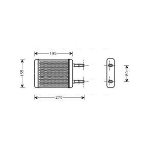 Acquista Scambiatore calore per riscaldamento abitacolo da AVA COOLING SYSTEMS HY6064 a buon mercato per soli 82,04 €