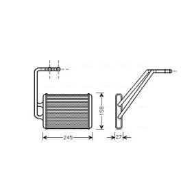 Acquista Scambiatore calore per riscaldamento abitacolo da AVA COOLING SYSTEMS HY6121 a buon mercato per soli 111,04 €