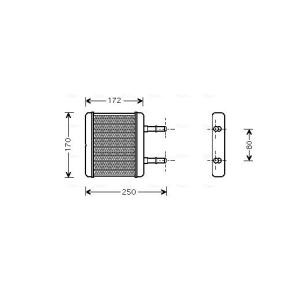Acquista Scambiatore calore per riscaldamento abitacolo da AVA COOLING SYSTEMS HY6137 a buon mercato per soli 96,78 €