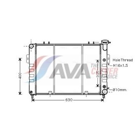 Achetez des Condenseur, climatisation AVA COOLING SYSTEMS IS5024 à prix pour 162,75 €