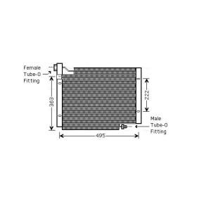 Köp Kondensor, klimatanläggning av AVA COOLING SYSTEMS JE5004 till det låga priset 834,97 kr