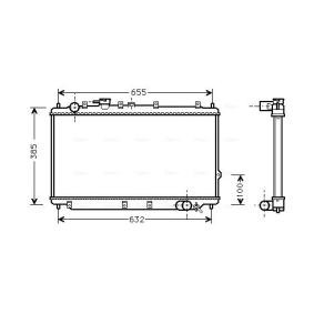 Achetez des Radiateur du moteur AVA COOLING SYSTEMS KA2016 à prix pour 188,38 €