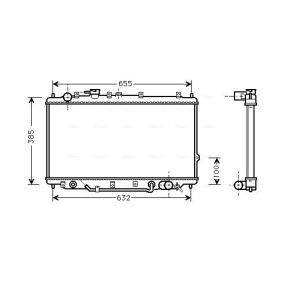 Achetez des Radiateur du moteur AVA COOLING SYSTEMS KA2017 à prix pour 196,96 €
