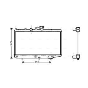 Achetez des Radiateur du moteur AVA COOLING SYSTEMS KA2050 à prix pour 106,52 €