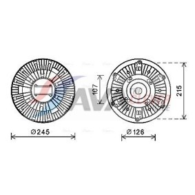 Achetez des Radiateur du moteur AVA COOLING SYSTEMS KA2072 à prix pour 139,50 €