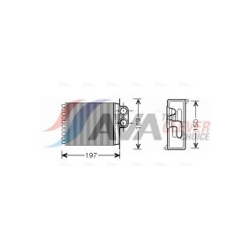 Achetez des Radiateur du moteur AVA COOLING SYSTEMS KA2096 à prix pour 239,59 €