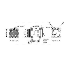 Comprar Compresor, aire acondicionado de AVA COOLING SYSTEMS MNAK048 a bajo precio de 317,43 €