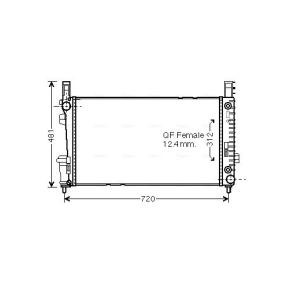 Achetez des Radiateur du moteur AVA COOLING SYSTEMS MSA2364 à prix pour 122,10 €