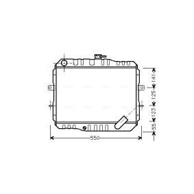 Achetez des Radiateur de chez AVA COOLING SYSTEMS en ligne pour L 300 / Delica II Van (L03_P) à prix modérés