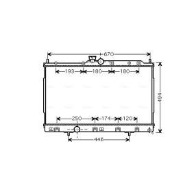 Achetez des Radiateur du moteur AVA COOLING SYSTEMS MT2184 à prix pour 207,14 €