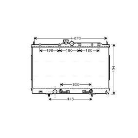 Achetez des Radiateur du moteur AVA COOLING SYSTEMS MT2197 à prix pour 207,71 €