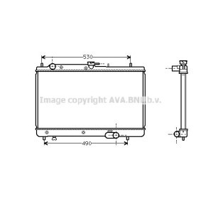 Achetez des Radiateur du moteur AVA COOLING SYSTEMS MZ2088 à prix pour 92,39 €