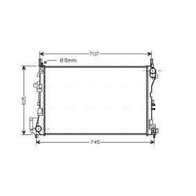 Acquista Radiatore motore da AVA COOLING SYSTEMS OL2338 a buon mercato per soli 132,64 €