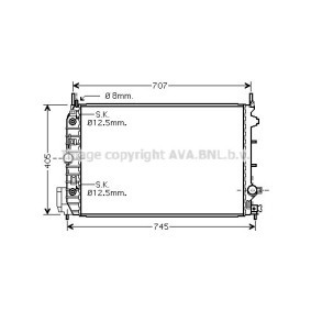 Acquista Radiatore motore da AVA COOLING SYSTEMS OL2388 a buon mercato per soli 149,59 €