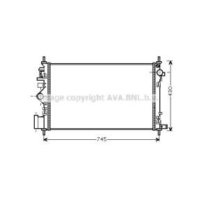 Achetez des Radiateur du moteur AVA COOLING SYSTEMS OL2469 à prix pour 105,65 €