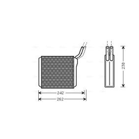 Achetez des Radiateur de chauffage de chez AVA COOLING SYSTEMS en ligne pour Frontera Mk I (A) SUV (U92) à prix modérés