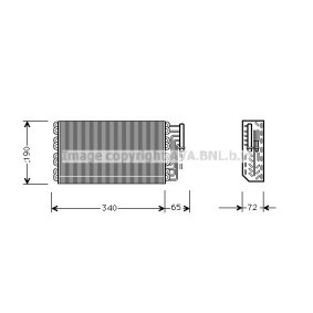 Verdampfer, Klimaanlage OLV088