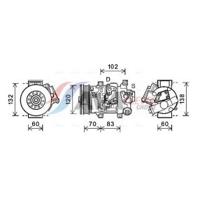 Klimaverdampfer von AVA COOLING SYSTEMS für Cavalier Mk III CC (J89) günstig online kaufen