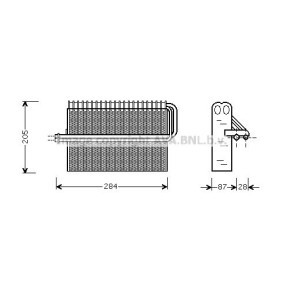 Comprar Evaporador, aire acondicionado de AVA COOLING SYSTEMS OLV344 a bajo precio de 54,78 €
