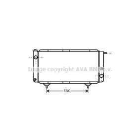 Achetez des Radiateur du moteur AVA COOLING SYSTEMS PE2003 à prix pour 127,22 €