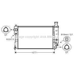 Acquista Radiatore da AVA COOLING SYSTEMS online per 405 II Van / Station Wagon (4E_) a prezzi moderati