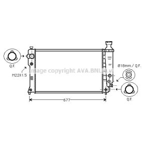 Acquista Radiatore da AVA COOLING SYSTEMS online per 405 II Van / Station Wagon (4E_) a prezzi moderati
