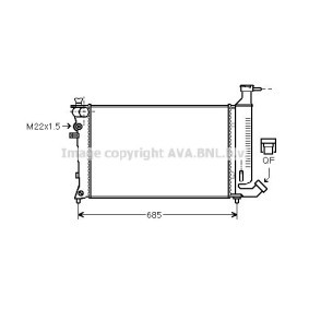 Achetez des Radiateur du moteur AVA COOLING SYSTEMS PE2148 à prix pour 85,65 €