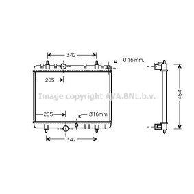 Achetez des Radiateur du moteur AVA COOLING SYSTEMS PE2249 à prix pour 76,35 €