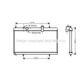 Achetez des Radiateur du moteur AVA COOLING SYSTEMS PE2256 à prix pour 115,62 €