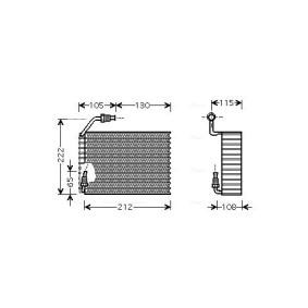 Verdampfer, Klimaanlage PEV119