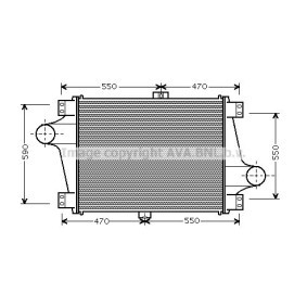 Ladeluftkühler RE4019 für RENAULT TRUCKS