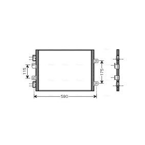 Köp Kondensor, klimatanläggning av AVA COOLING SYSTEMS RTA5341 till det låga priset 1570,21 kr