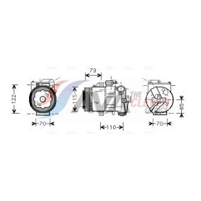 Achetez des Compresseur de climatisation AVA COOLING SYSTEMS SAK018 à prix pour 459,85 €