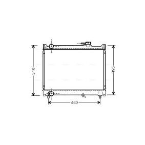 Achetez des Radiateur du moteur AVA COOLING SYSTEMS SZ2046 à prix pour 90,19 €