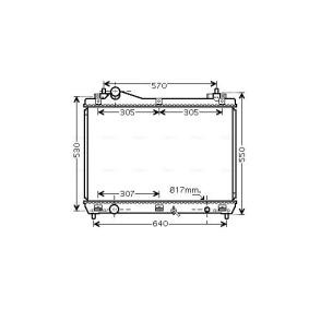 Achetez des Radiateur du moteur AVA COOLING SYSTEMS SZ2100 à prix pour 122,96 €