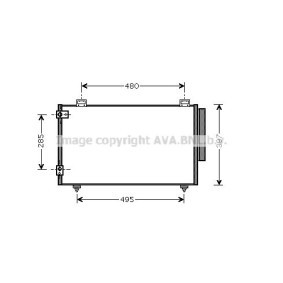 Achetez des Condenseur, climatisation AVA COOLING SYSTEMS TO5286 à prix pour 82,90 €