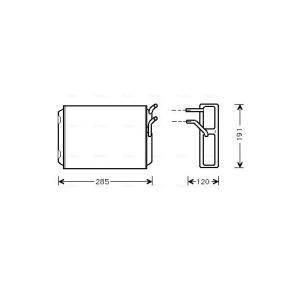 Acquista Scambiatore calore per riscaldamento abitacolo da AVA COOLING SYSTEMS VO6096 a buon mercato per soli 52,12 €
