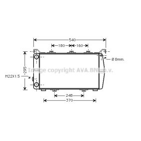 Achetez des Radiateur d'huile AVA COOLING SYSTEMS VW3082 à prix pour 51,87 €