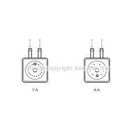 Achetez des Radiateur d'huile AVA COOLING SYSTEMS VW3148 à prix pour 36,59 €