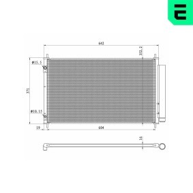 Kühler, Motorkühlung 673364 für TOYOTA