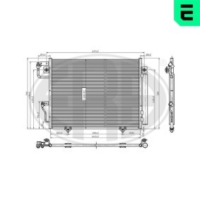 Kjøp Radiator, motorkjøling av ERA 673445 til den lave prisen 3471,26 NOK