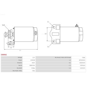 Köp Startmotor av AS-PL S0498(SEG) till det låga priset 4022,95 kr