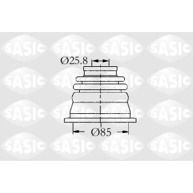 Achetez des Jeu de joint-soufflet, arbre de commande SASIC 4003458 à prix pour 17,05 €