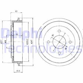 Bremstrommel BF383 von DELPHI günstig für 41,36 € online kaufen