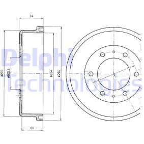 Bremstrommel BF416 von DELPHI günstig für 58,99 € online kaufen